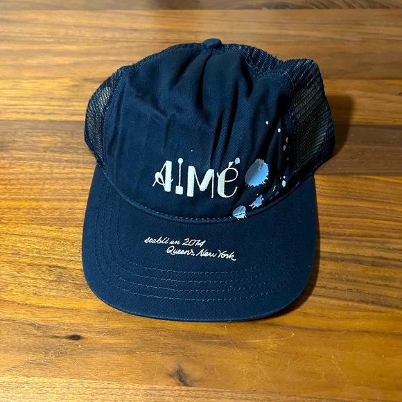 Aime Leon Dore ALD Studio Ink Splatter Hat Cap Navy Blazer SS24 SnapBack